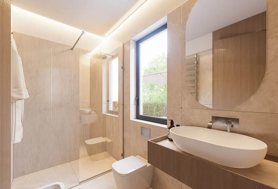Il bagno, villa