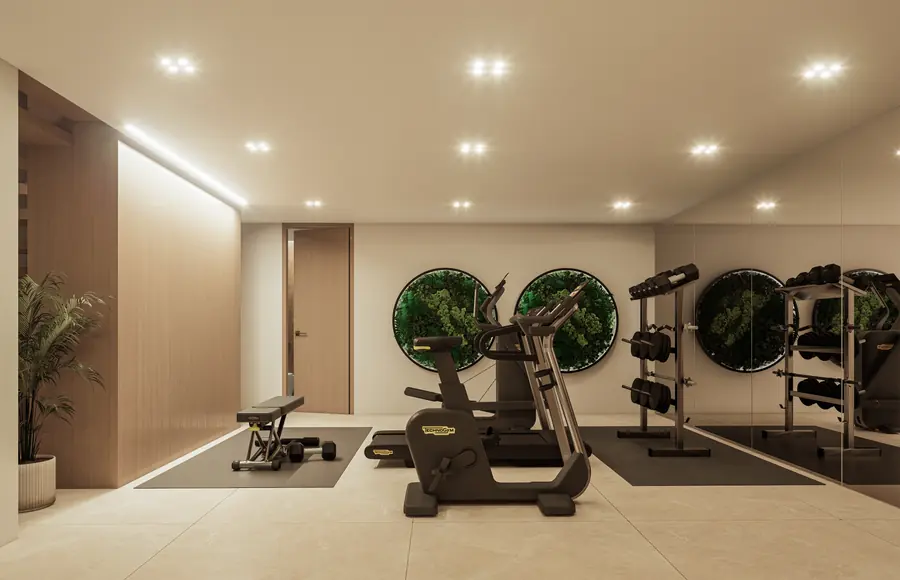 Palestra privata, villa